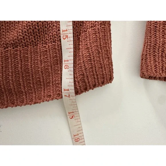 Anthropologie Moon & Madison Cardigan Women Large Knit Cropped Corpcore Academia - Picture 6 of 8